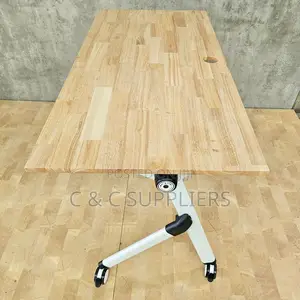 Office Brown Folding Training Table
