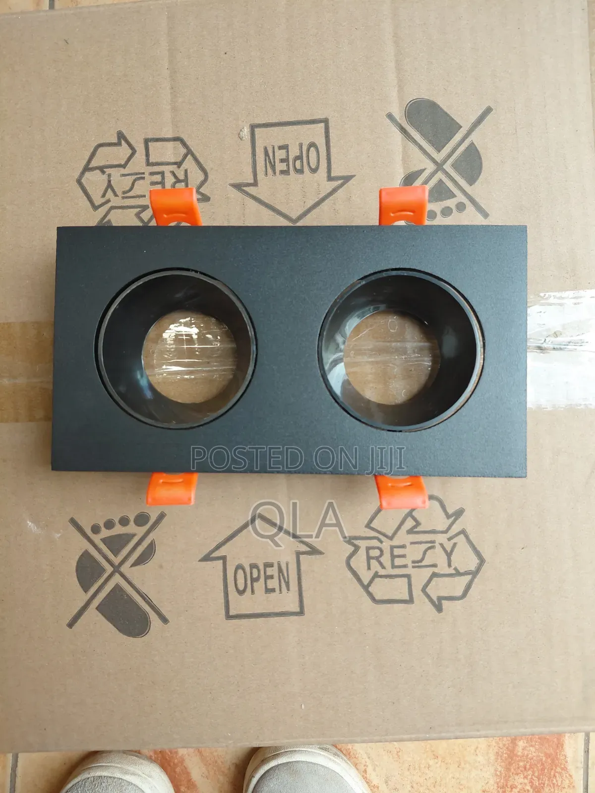 Recessed Ring for 2×Gu10 Black