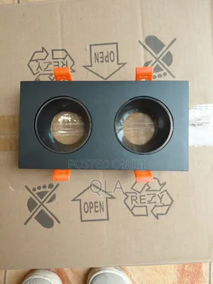 Recessed Ring for 2×Gu10 Black
