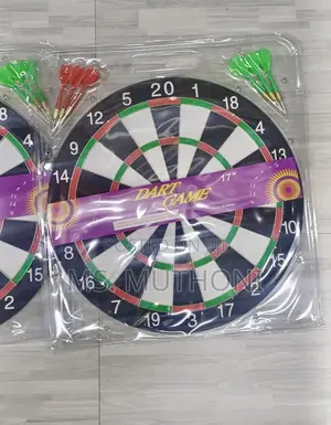 43 Cm Dart Game Comes Packaged With Red and Green Darts.