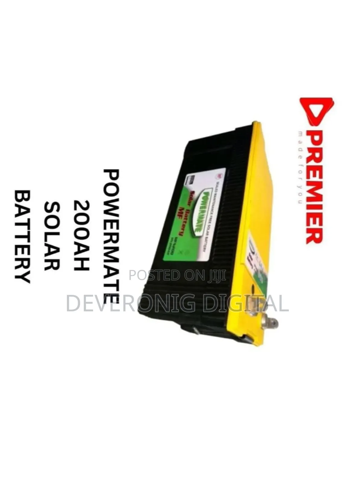 Premier Powermate 200ah Solar Battery