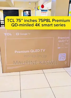 TCL 75” Inches 75p8l Premium Qd -Miniled 4 K Smart Series