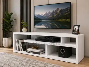 Modern White Tv Stand / Entertainment Unit