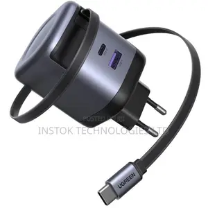 Ugreen Nexode 65w Charger With Retractable Usb-C Cable