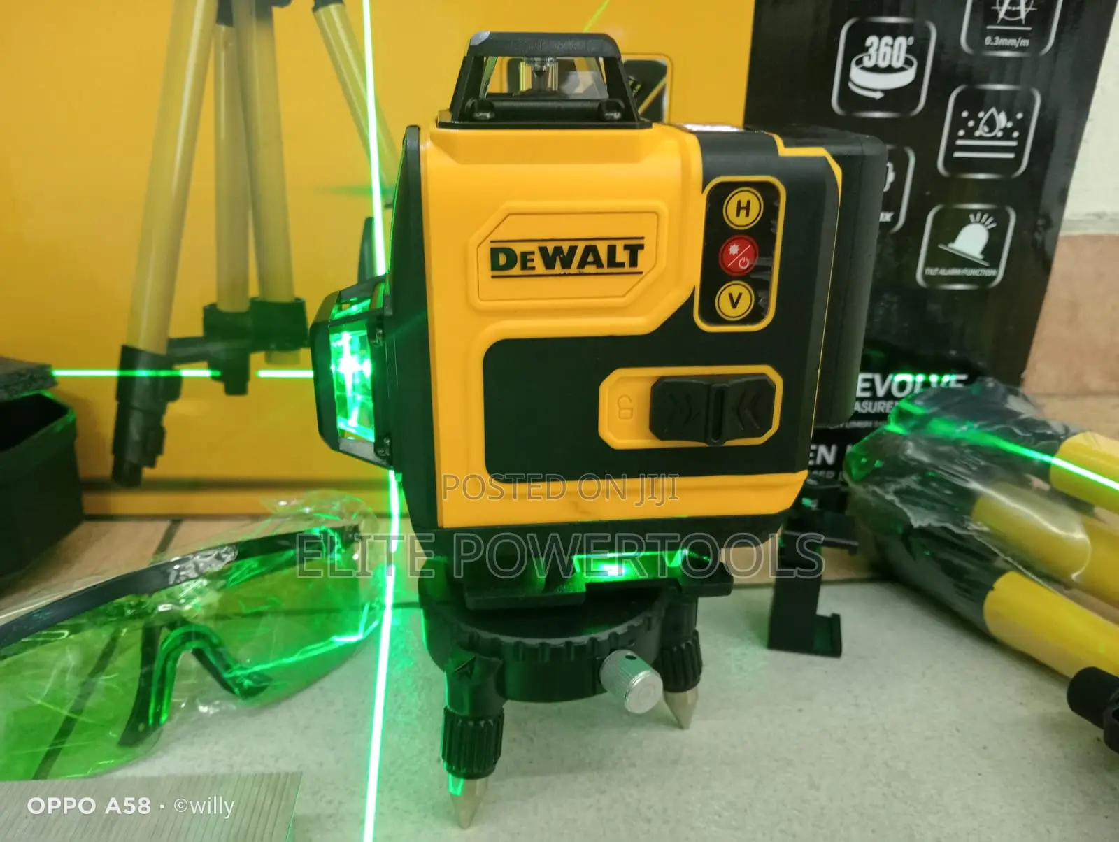 Dewalt 360° Green Laser Level – Self Leveling Heavy Duty