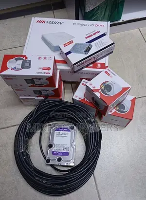 Hikvision 4 Channel Hybrid DVR Camera Package