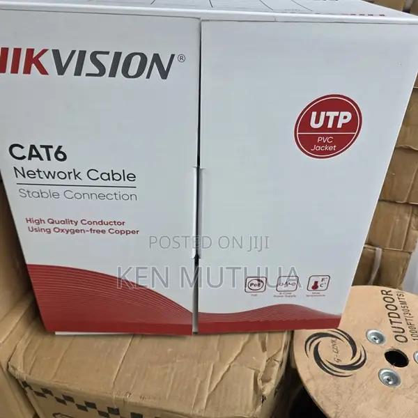 Hik Vision Cat 6 Pure Copper Cable 305m CCTV Networking