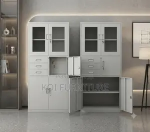 Office Cabinets; Steel Storage Cabinet With Two Doors and Safe
