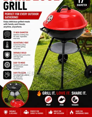 17" Kettle Barbecue Grill