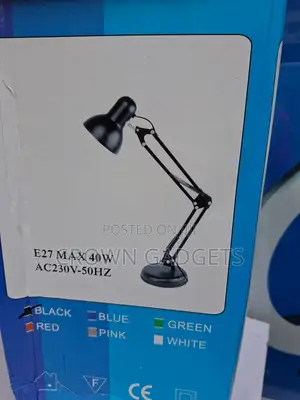 Adjustable Swing Arm Desk Lamp E27 Study Reading Light