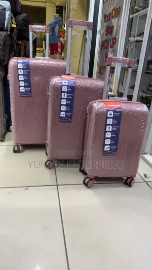 Peach 3 in 1 Suitcase Rubber Unbreakable Size 27 at KSH 7000
