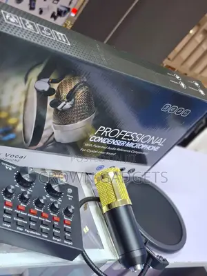 Bm800 V8 Podcast Microphone Kit With Stand and Pop Filter
