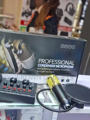 Bm800 V8 Podcast Microphone Kit With Stand and Pop Filter