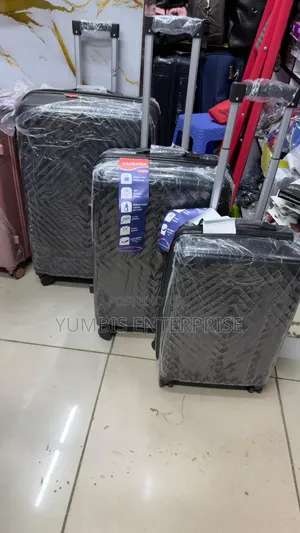 Black Set Rubber Suitcase 3 In1 Size 29 Kes 8000 Only Available