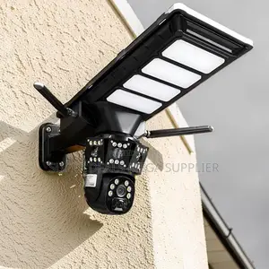 4g PTZ Wireless Connectivity Solar Camera With Led Solar Street Light