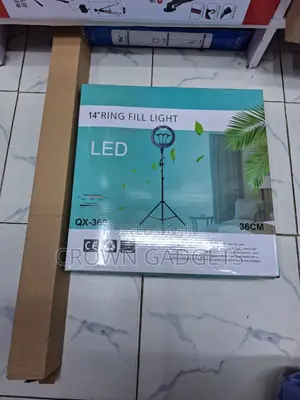 Qx-360 14 Inch Led Ring Light With 2m Tripod Stand