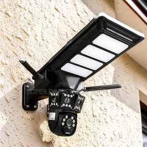 4g PTZ Audio Recording Solar Camera With Led Solar Street Light
