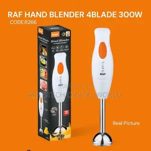 Raf 300w 4 Stainless Steel Blade Mini Durable Electric Hand Blender