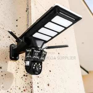 4g PTZ V380 Pro App Solar Camera With Led Solar Street Light