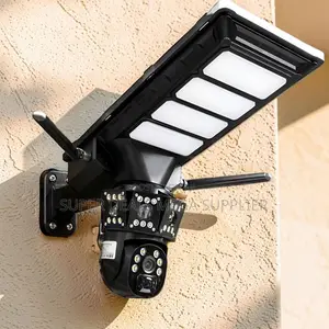 4g PTZ Instant Alerts Solar Camera With Led Solar Street Light