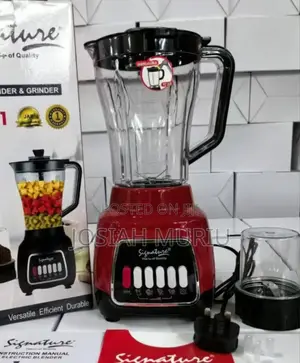 Signature 2 in 1 Electric Blender With Grinder Sg B206