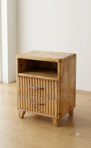Urban Luxe Handcrafted Wooden Bedside Cabinet