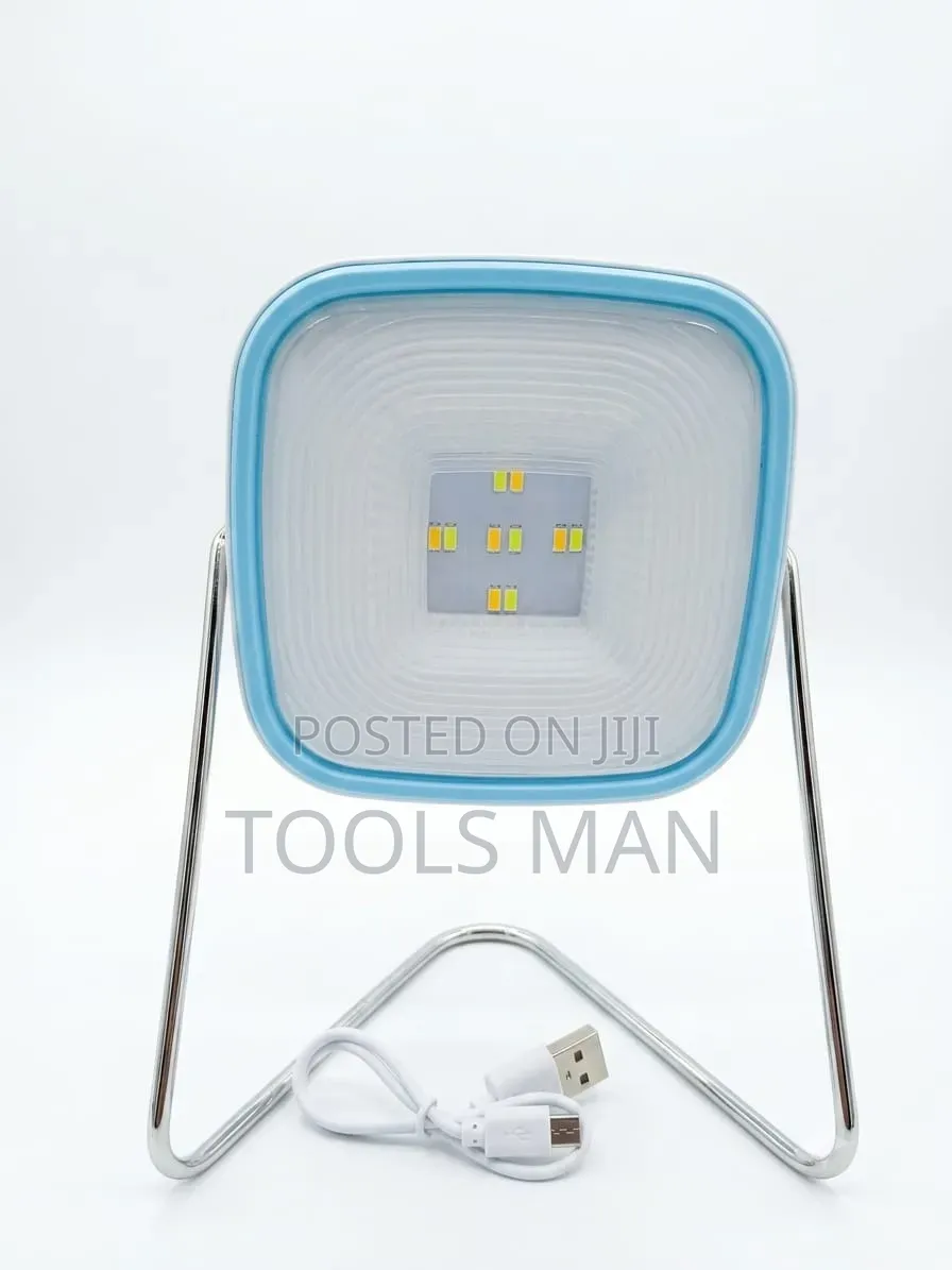 Portable Rechargeable Led Emergency Light With Metal Stand.