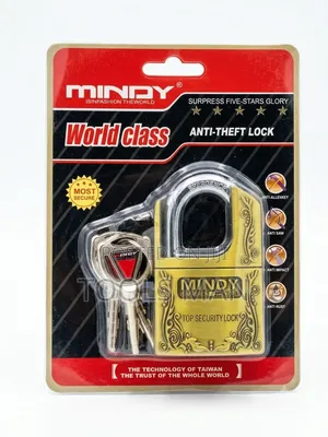 Mindy Anti-Theft Gold Padlock - High Security Gate Lock.
