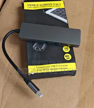 5 in 1 Multifunctional Macbook Pro Adapter Type C to Lan Hdmi