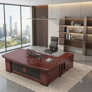 Office Desk; 1.6 Meters Ergonomic Executive Mahogany Desk