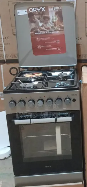 Mika Oryx Standing Cooker, 50cm X 60cm, 3 Gas Pool Jet Burners + 1