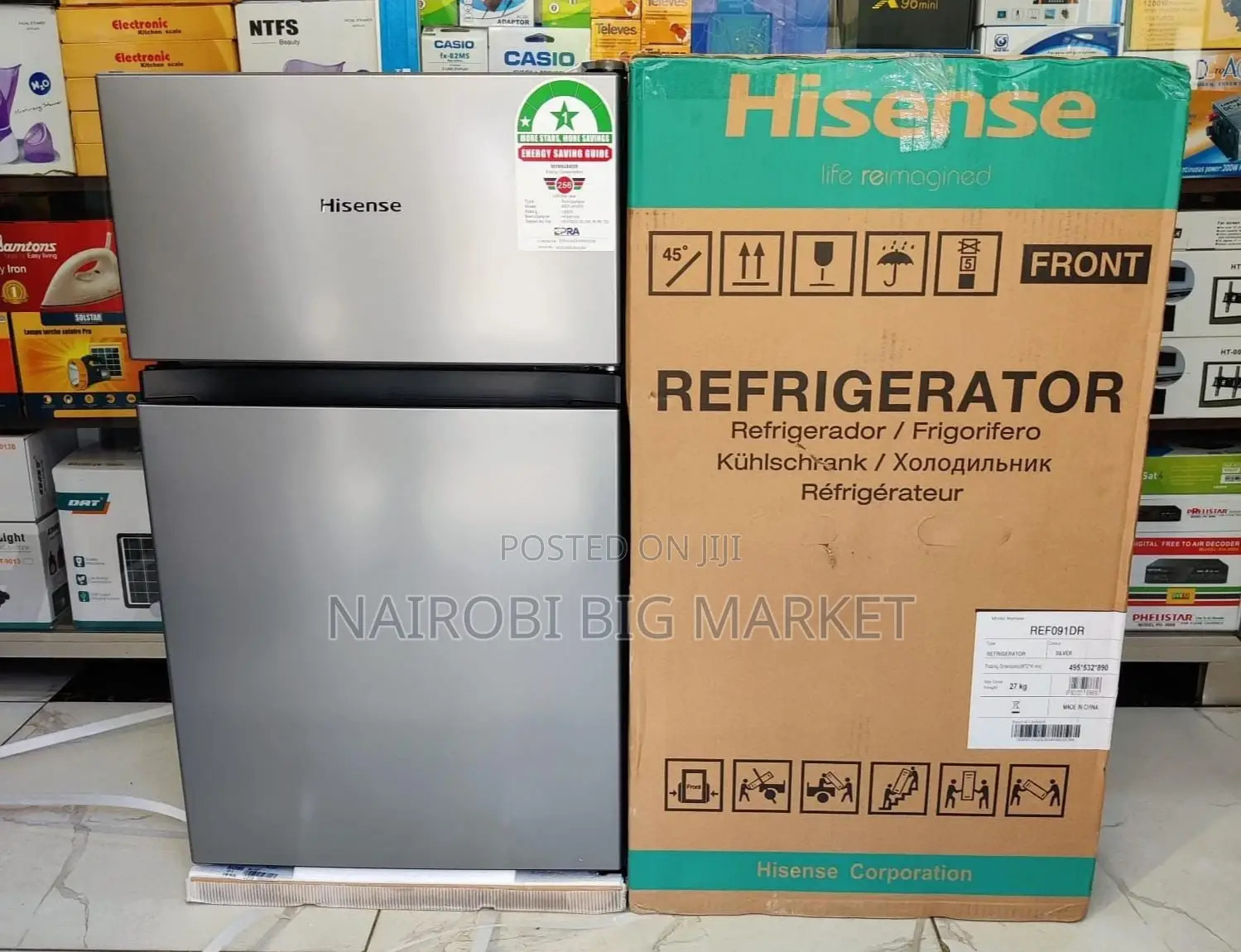 Hisense 91l Double Door Fridge