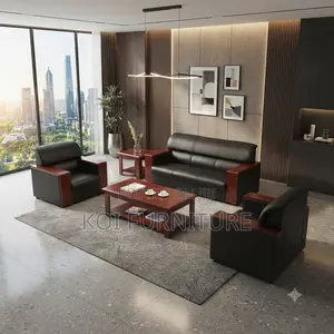 Office Sofas; Five Seaters Ergonomic Functional Offce Sofa Set