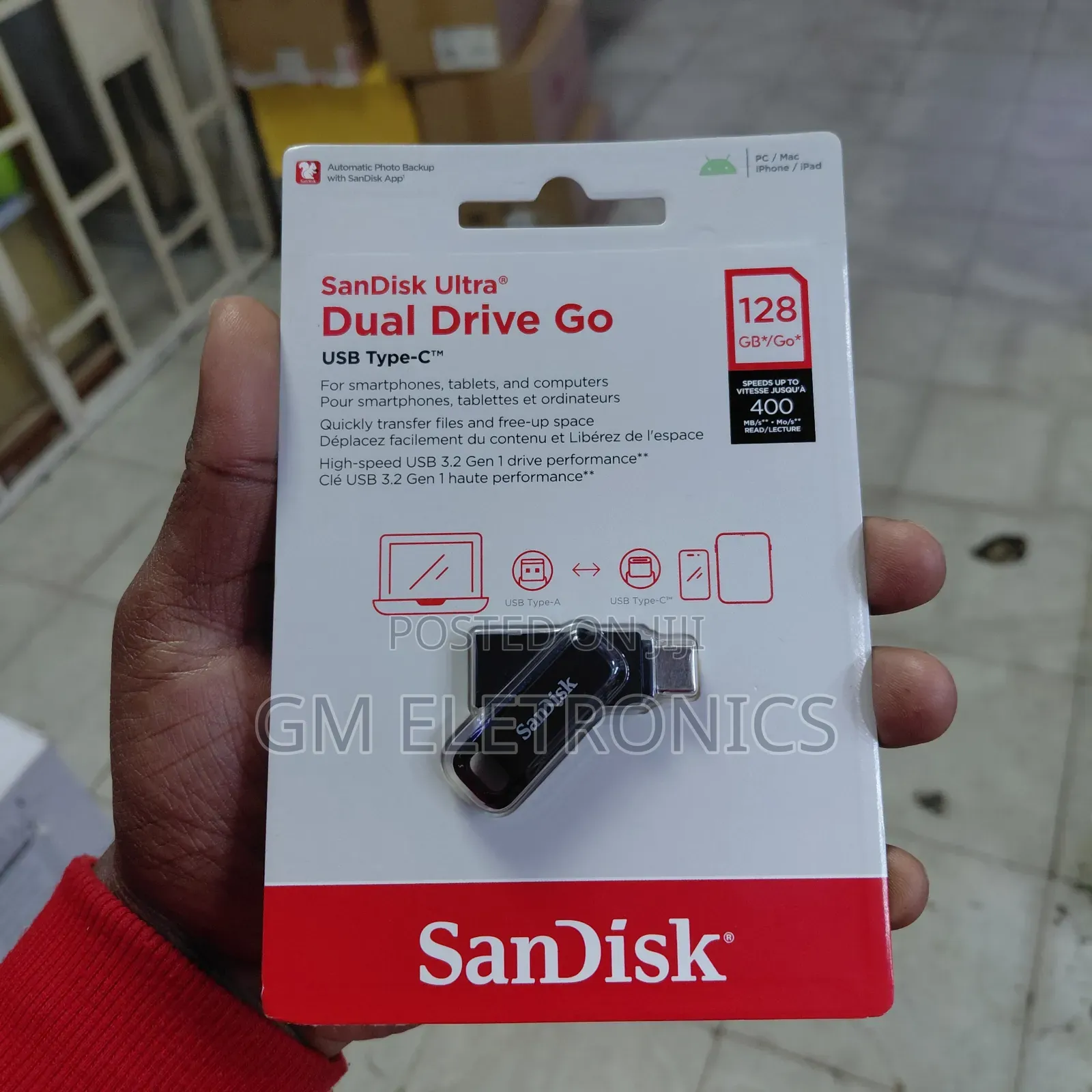 128gb Dual Drive Usb3.2- Type C. New Sealed.