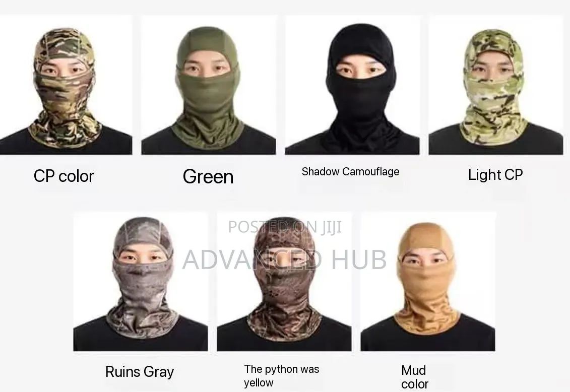 Camouflage-Patterned Tactical Balaclavas