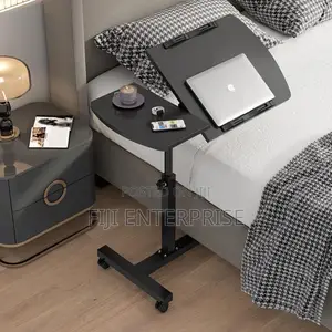 Height Adjustable Laptop Stand Movable Desk – 58–90cm | 60×40cm
