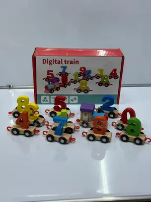 Wooden Digital Number Train – Educational Toy for Kids