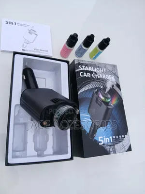 Retractable 180w Max Starlight Car Charger 5 in Pd Fast Charger