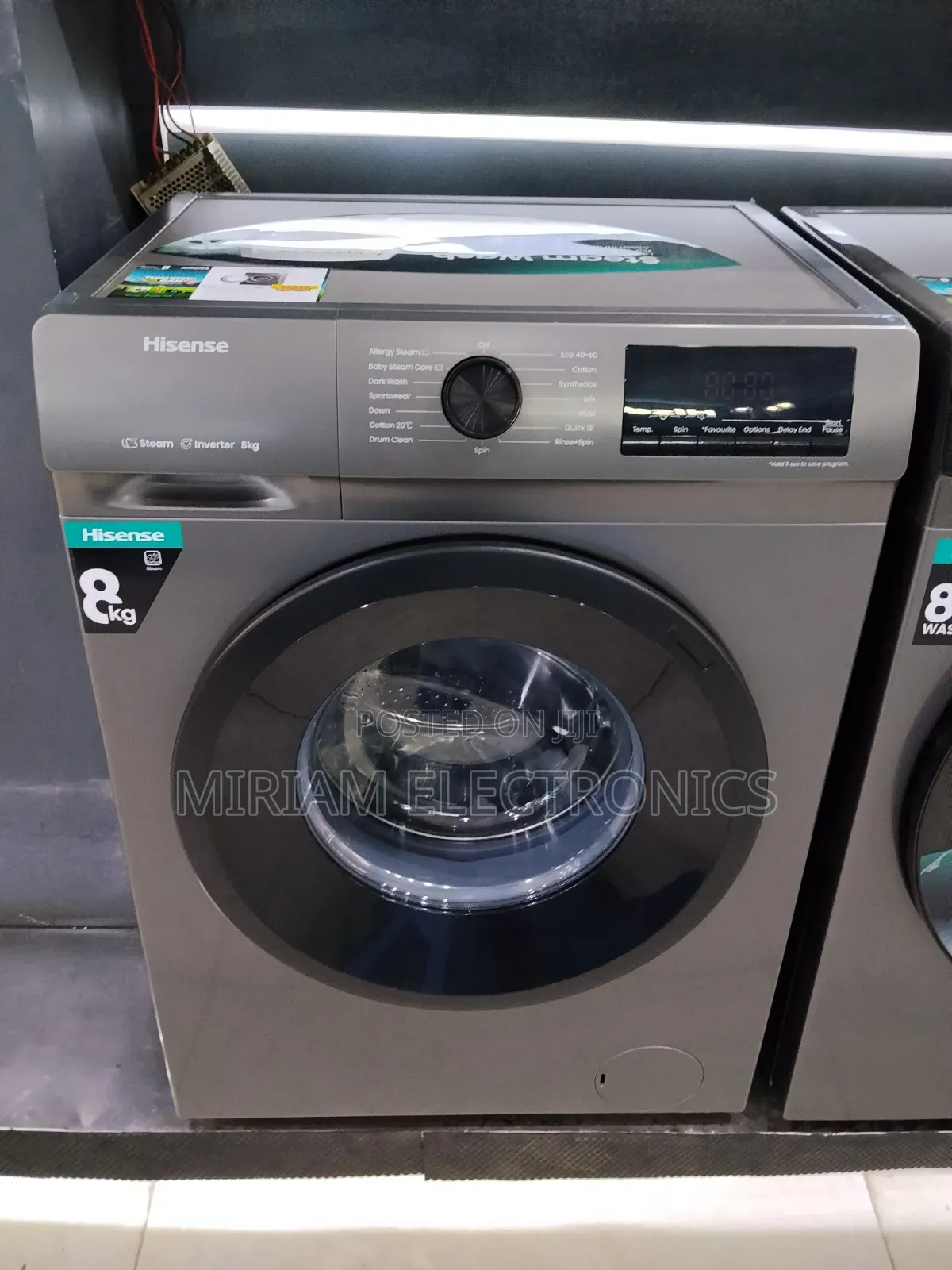 Hisense 8kg Front Load Washing Machine Silver