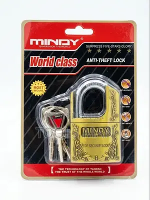 Mindy Anti-Theft Gold Padlock - High Security Gate Lock.