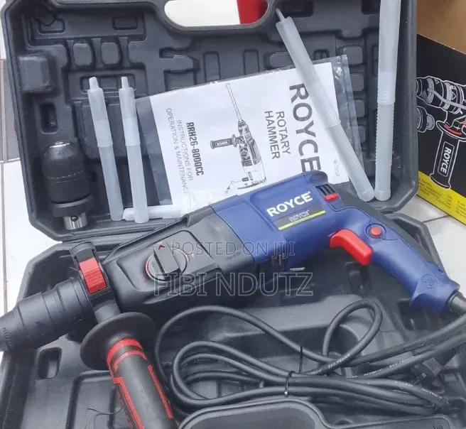 New Royce 800 Watts Rotary Hammer Drill With 2 Chunks