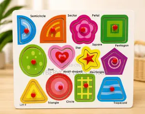 Wooden Shape Puzzle Board for Kids