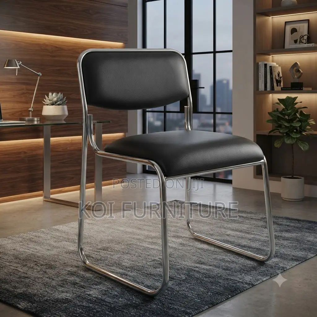 Office Chairs; Visitors Office Reception Chrome Chairs