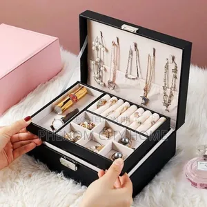 Pu Leather Elegant Jewelry Box/Organizer