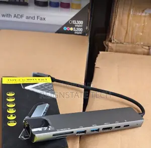 Multiport Hub Type C 8 in 1 Macbook Converter