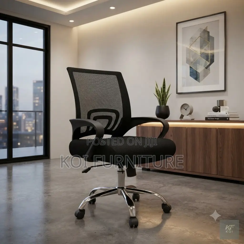 Office Chairs; Ergonomic Mid Back Support Office Clerical Chairs