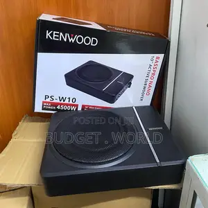 Kenwood Ps W10 4500w 10-Inch Powered Underseat Car Subwoofer With Deep