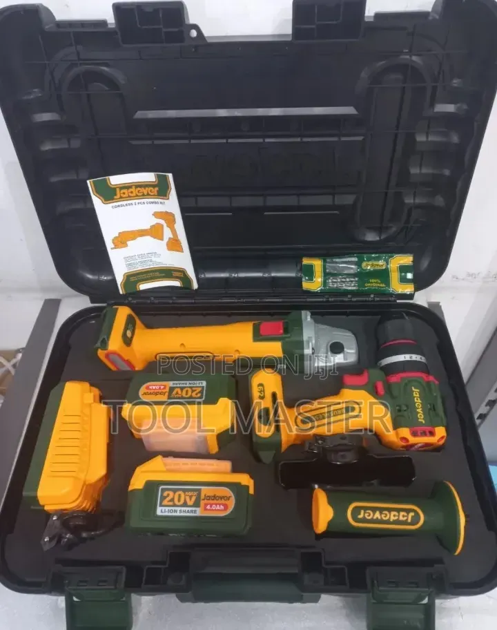 Jadever Cordless Combo Kit/Quality 20v Drill and Grinder Combo Kit