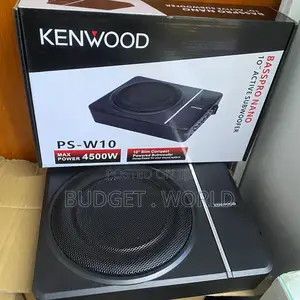 Kenwood Ps W10 Slim Underseat Car Subwoofer With Built-in Amplifier 45
