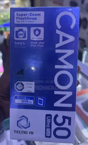 New Tecno Camon 50 Ultra 512 GB Black